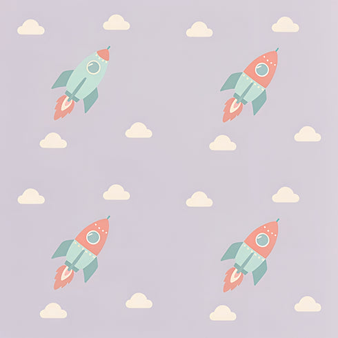 Mint Rocket Wallpaper