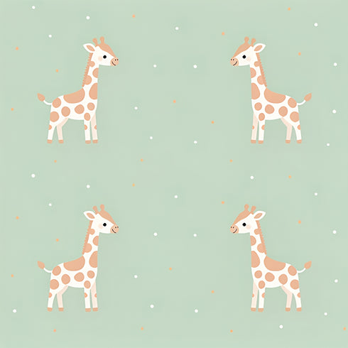 Peach Starlight Safari Wallpaper