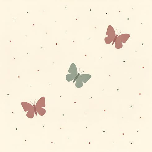 Mauve Flutter Confetti Wallpaper