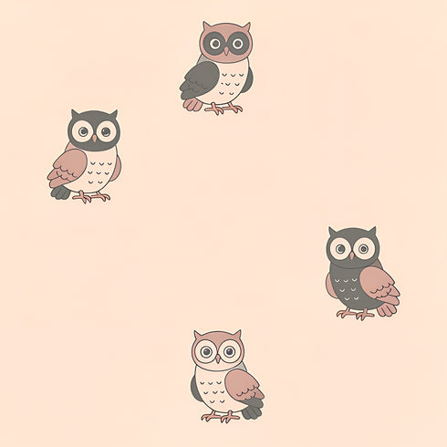 Velvet Owls Wallpaper