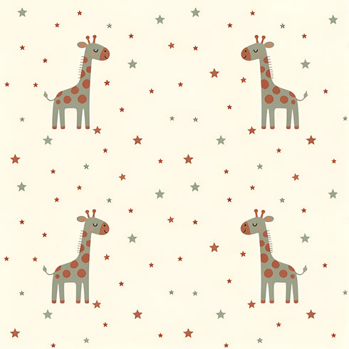 Sage Giraffe Stardust Wallpaper
