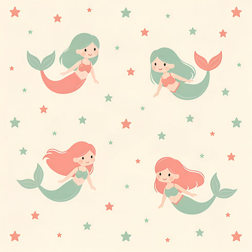 Mermaid Lagoon Dreams Wallpaper