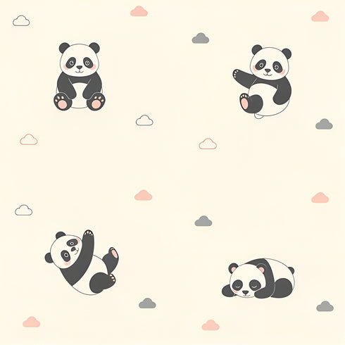 Cloud Pandas Wallpaper
