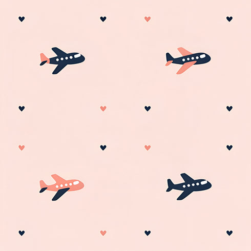 Coral Runway Wallpaper
