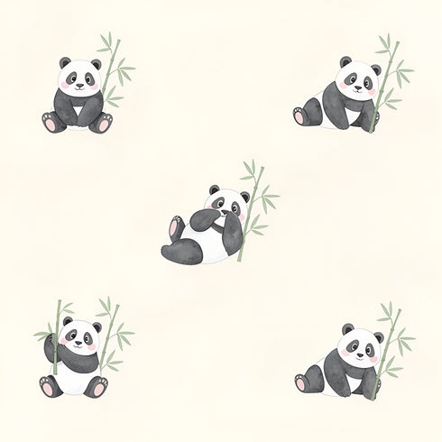 Gentle Panda Grove Wallpaper