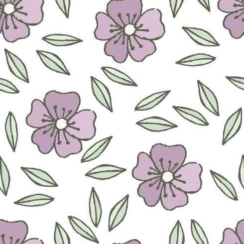 Lilac Leaflet Wallpaper