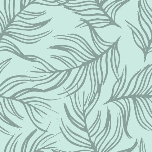 Leafy Waves Wallpaper