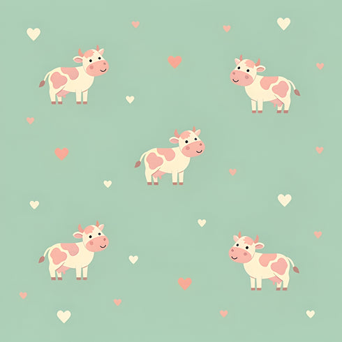 Peachy Meadow Wallpaper
