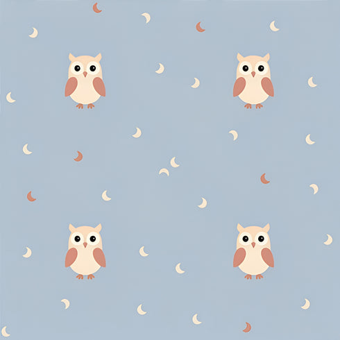 Moon Owls Wallpaper