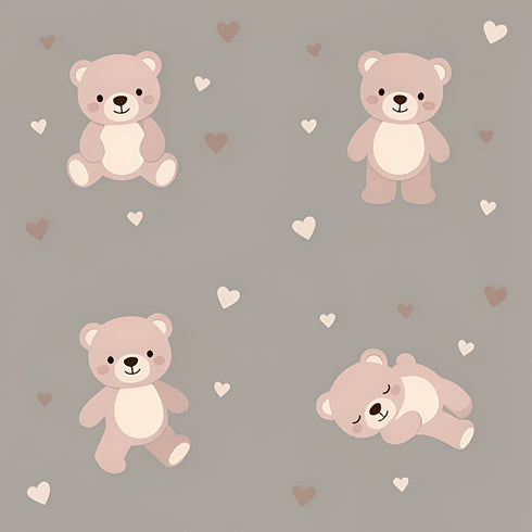 Blush Bear Lullaby Wallpaper