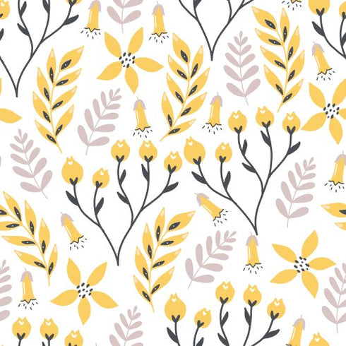 Sunlit Flora Wallpaper