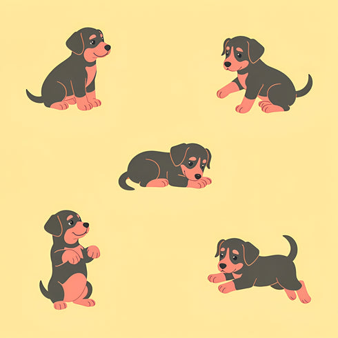 Moody Pups Wallpaper