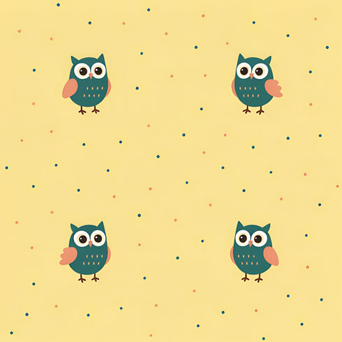 Butter Owls Wallpaper