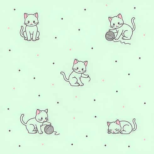 Mint Mittens Wallpaper
