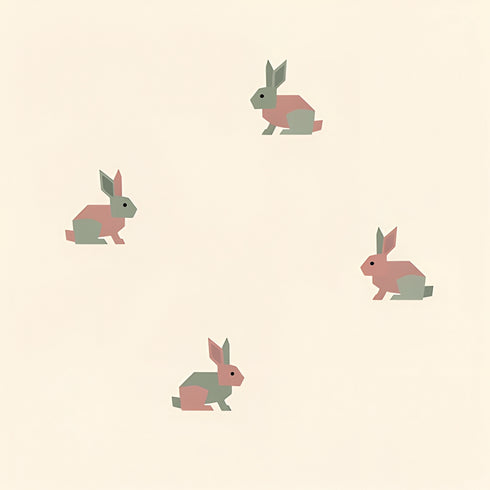 Mosaic Rabbit Wallpaper