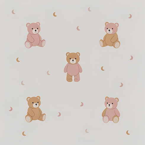 Crescent Cuddle Dreams Wallpaper