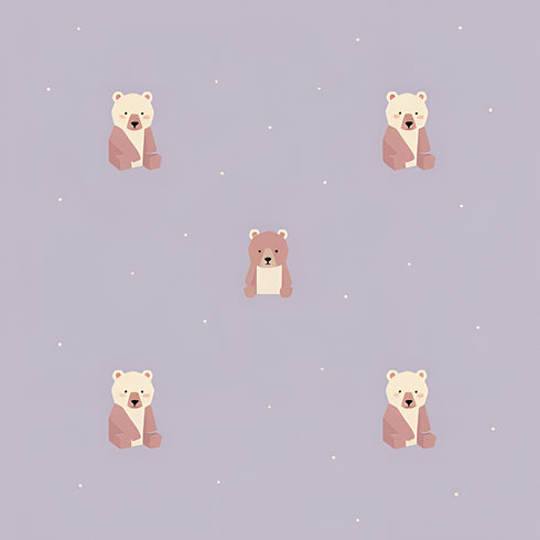 Lavender Cuddle Stars Wallpaper