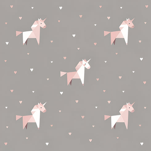 Blush Origami Wallpaper