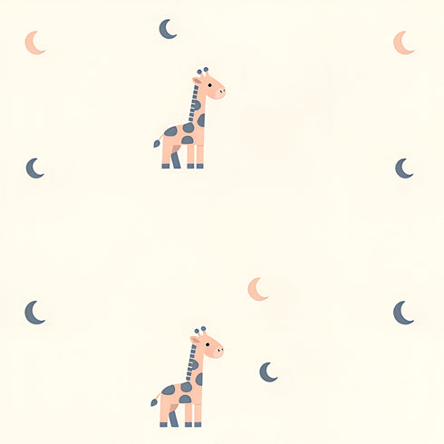 Moonlit Giraffe Wallpaper