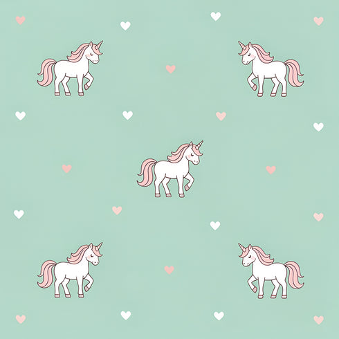 Mint Enchantment Waltz Wallpaper