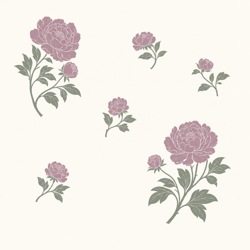 Terracotta Bloom Wallpaper