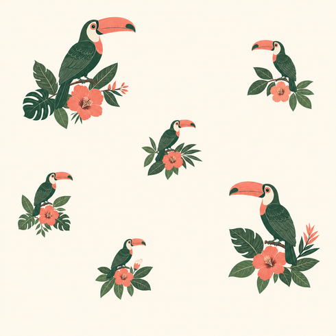 Ivory Plumage Wallpaper